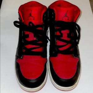 Used red and black Jordan 1s